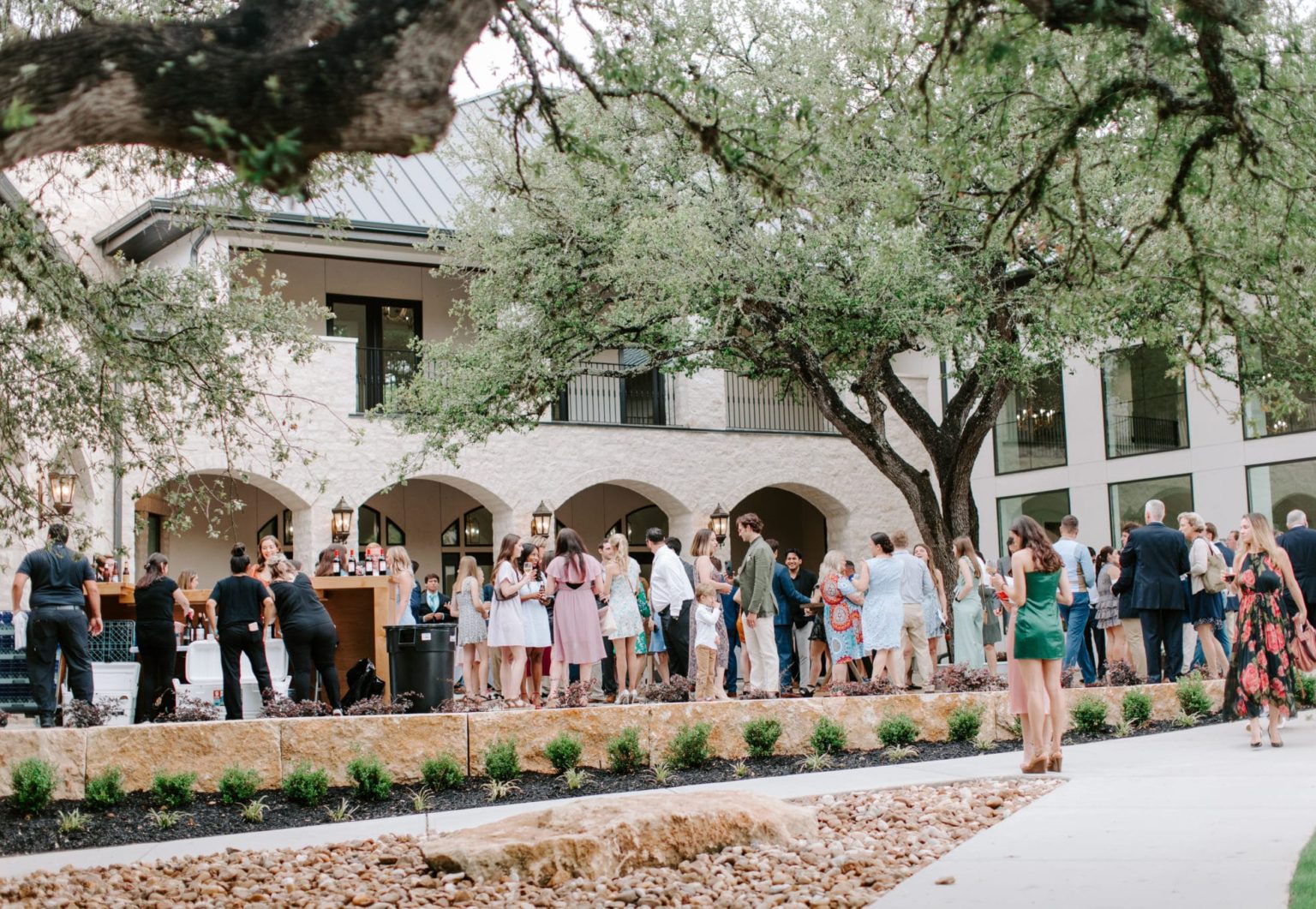 Wedding Guests enjoying drinks