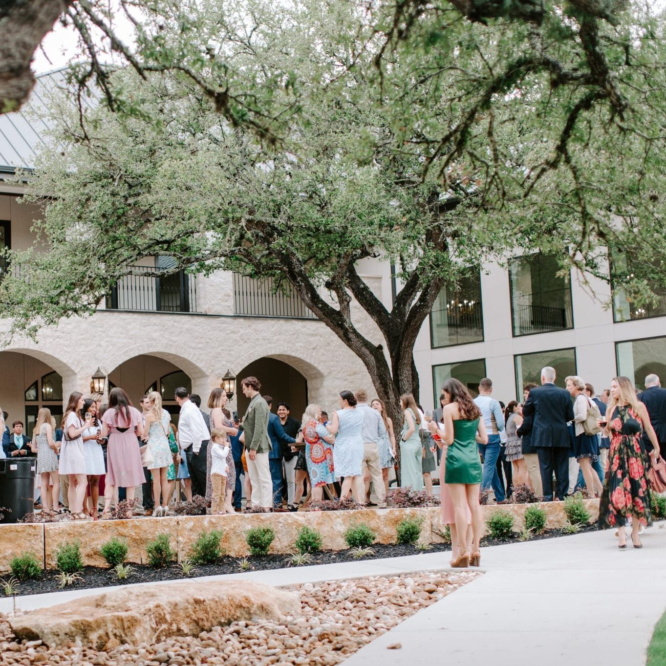 Wedding Guests enjoying drinks