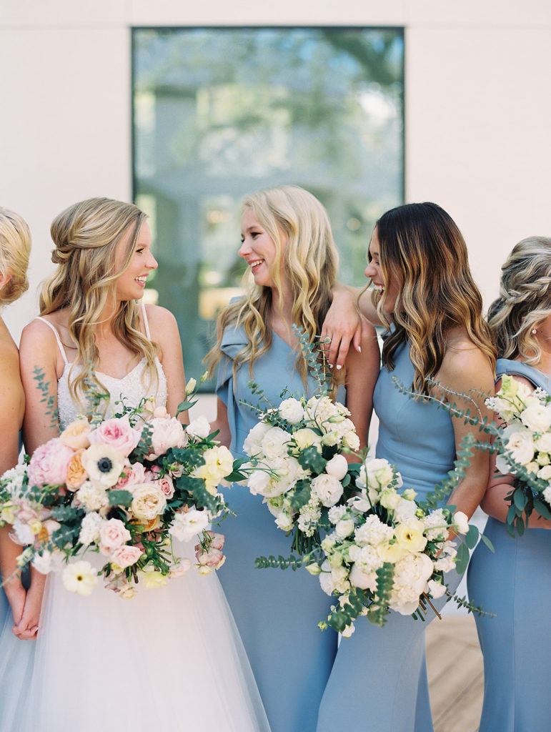 Bride with her girls